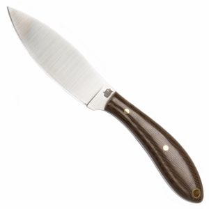 LT Wright Knives Small Northern Hunter - AEB-L Steel - Flat Grind - Green Polished Micarta img1